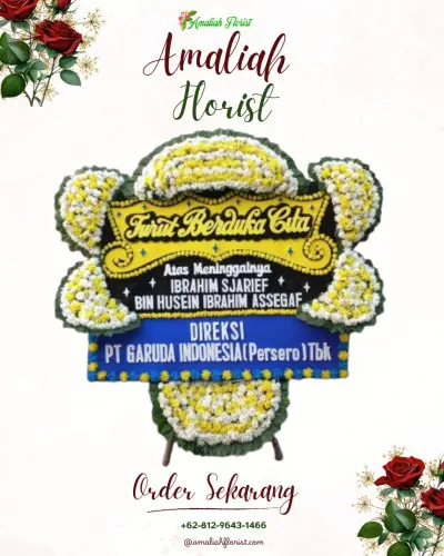 Papan Bunga Duka di Cemara