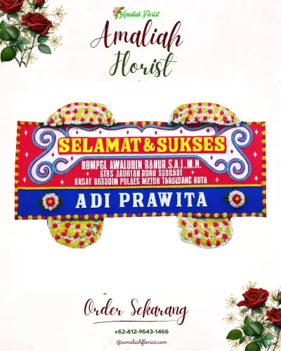 Karangan Bunga Ucapan Selamat di Cemara
