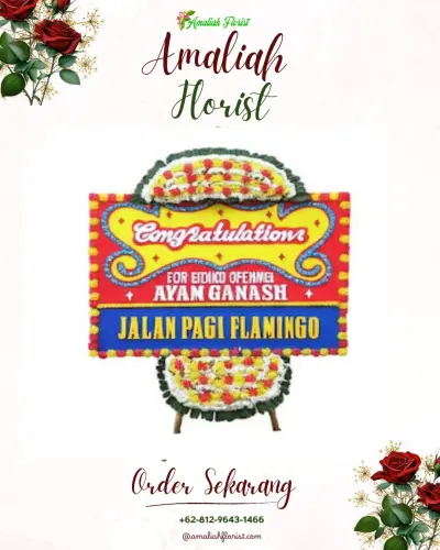 Bunga Papan Congratulation di Cemara